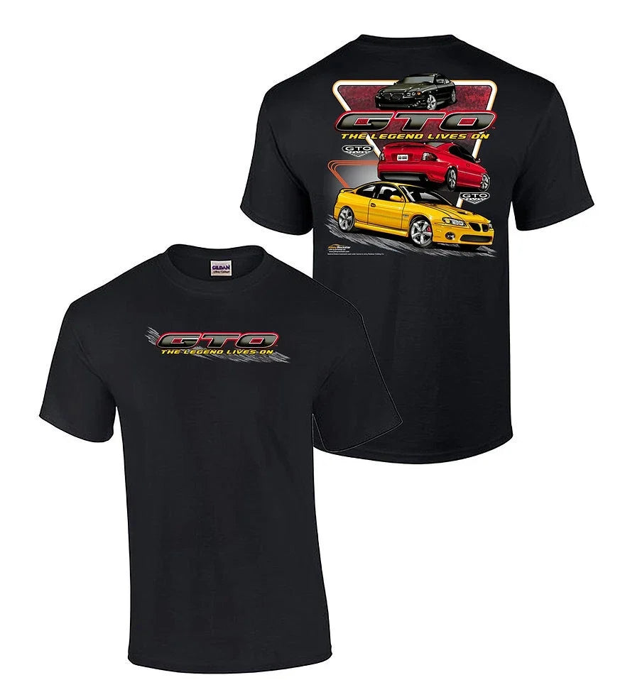 T-Shirt for Pontiac GTO (2004–2006) Black Modern Style