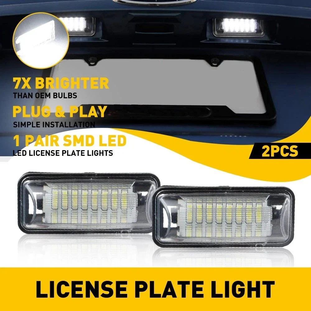 LED License Plate Lights for Subaru Forester Impreza WRX STI XV Crosstrek Legacy (2010–2023)