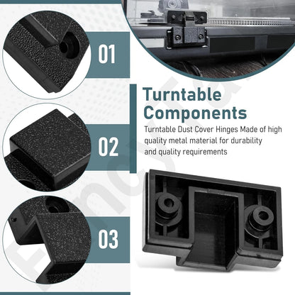 2X Dust Cover Hinge Set for Technics SL 1200 MKII / 1210 MKII / 1200M3D