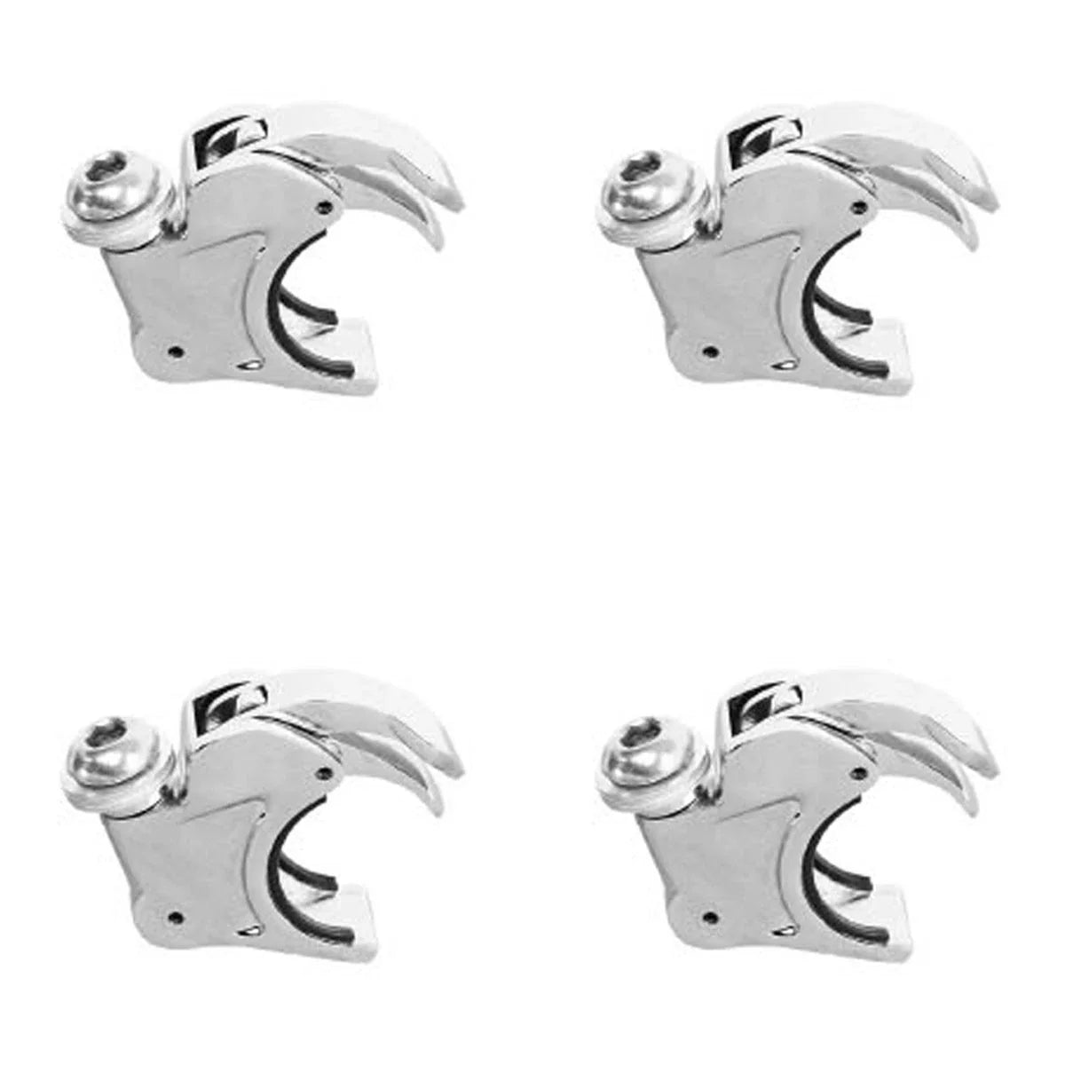 Set of 4 Windshield Clamps for Harley Wide Glide (1993–2005) Softail (1988–2013)