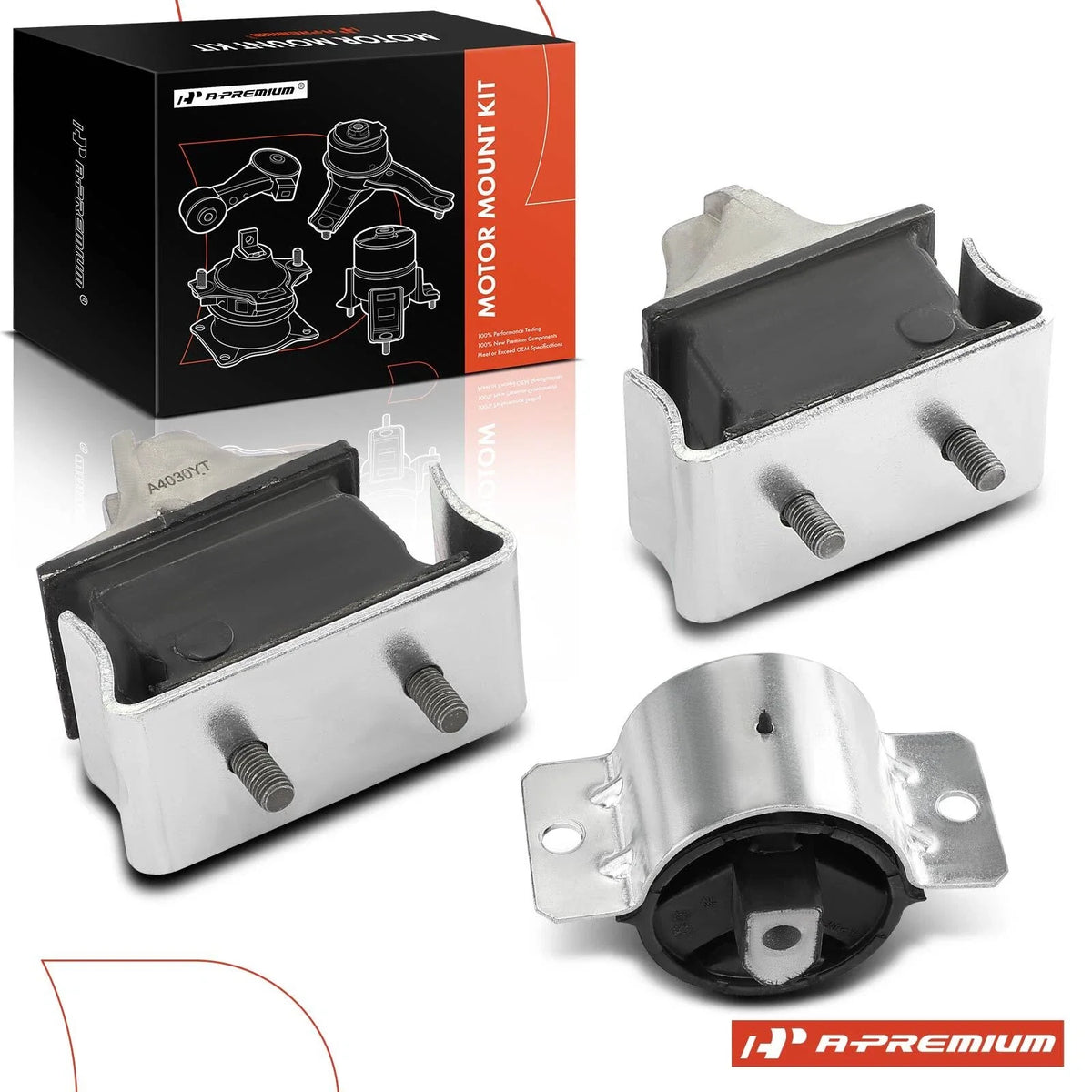 3X Engine Motor & Transmission Mount for Dodge Sprinter 2500 (2003–2006)