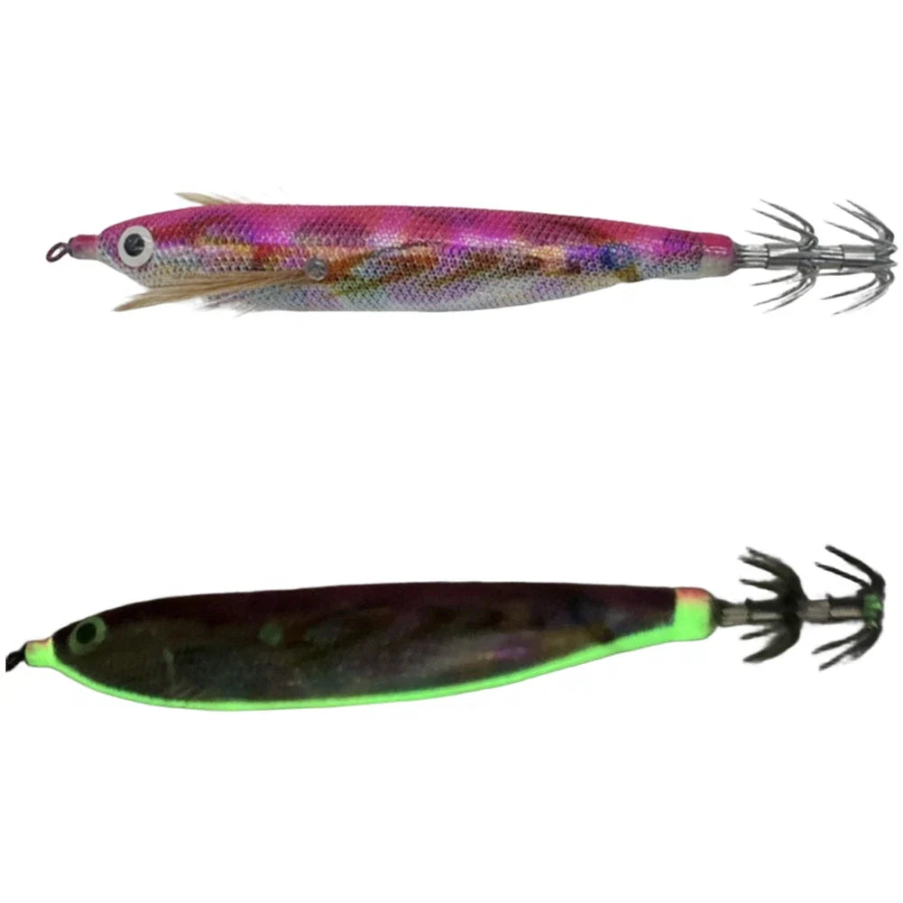 Glow in Dark Shrimp Lure with Rattling Beads for Fishing (12cm)