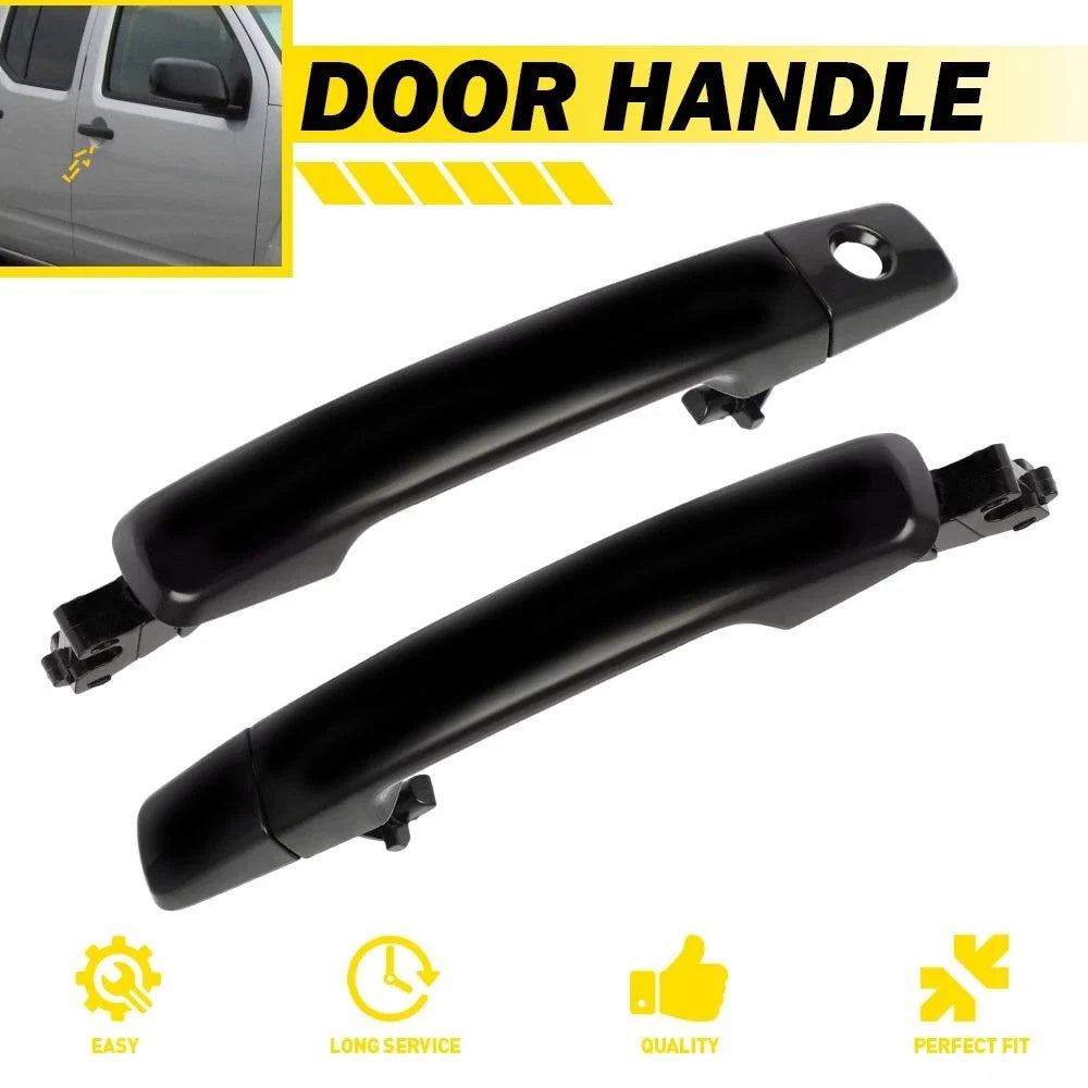 Exterior Door Handle Set for Nissan Frontier (2005–2015) Smooth Black