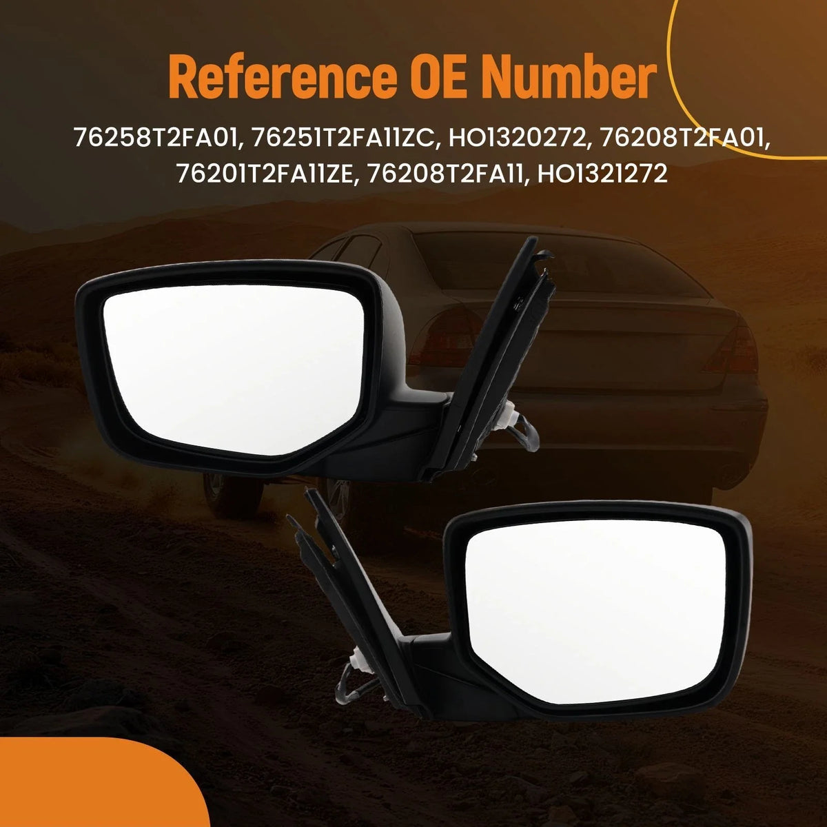 Power Mirror Set for Honda Accord (2013–2016) 76251T2FA11ZC