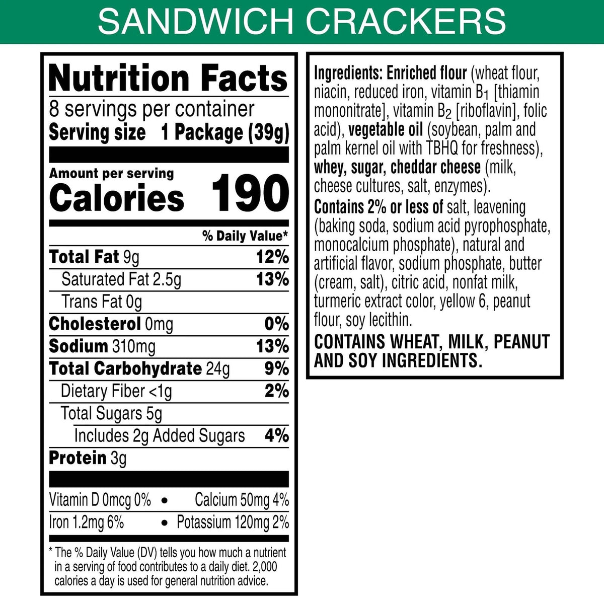 Pack of 12 Keebler Sandwich Crackers Lunch Snacks