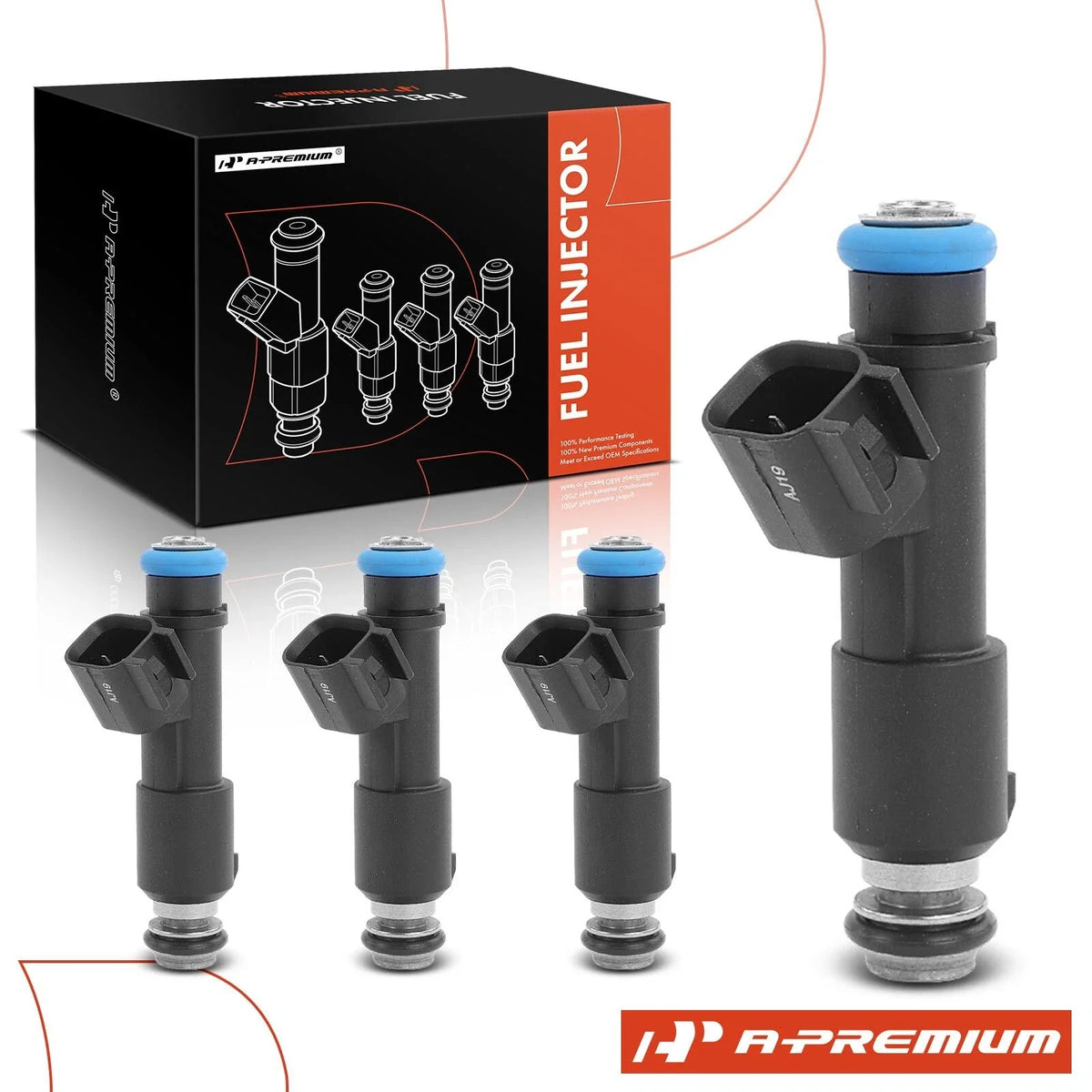 Set of 4 Fuel Injectors for Chevy Cobalt (2005–2010) Pontiac G5 (2007–2010)