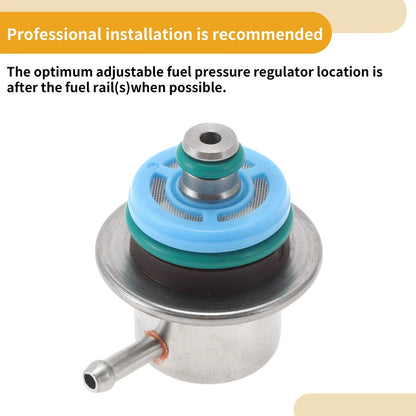 Fuel Pressure Regulator for Ford E-150 (1999–2004) No.CM4911 Metal 20-70 Psi