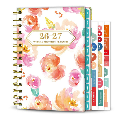 Weekly and Monthly Calendar Planner for 2026-2027