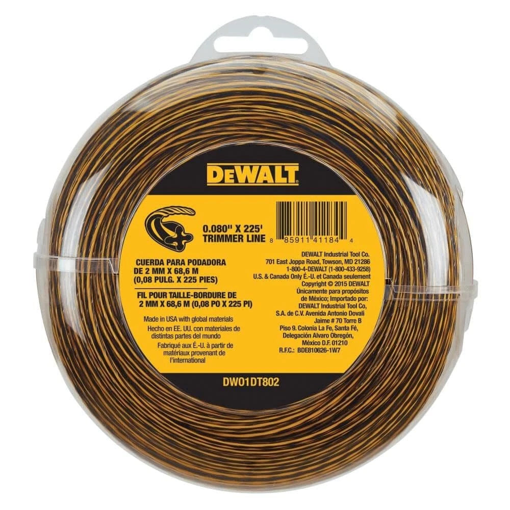 Dewalt Trimmer Line .080 x 225ft for Trimmers (No Specific Years)