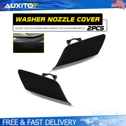 Headlight Washer Jet Cover Cap Set of 2 for BMW 328i 335i 335is (2011–2013)