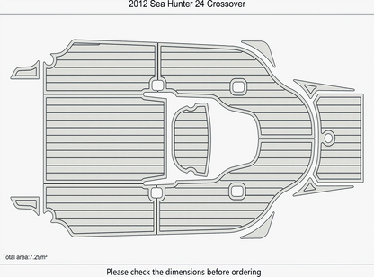EVA Pads Flooring Mat for Sea Hunter 24 Crossover (2012)