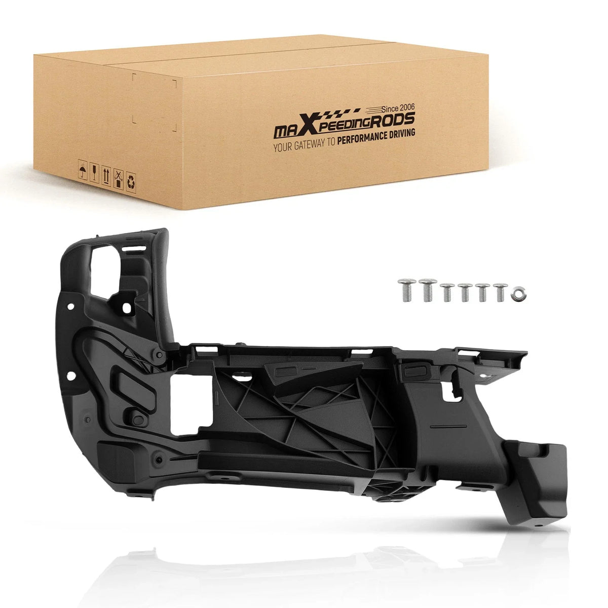 Left Rear Bumper End for Toyota Tacoma (2016–2023) TO1104136 Black Plastic