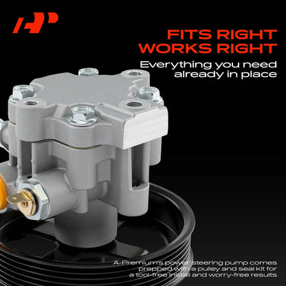 Power Steering Pump with Pulley for Mitsubishi Outlander Lancer (2008–2015) 4450A107, 21-336