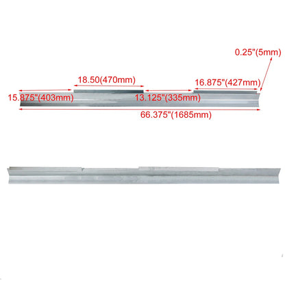 Set of 2 Outer Rocker Panels for Chevy GMC C1500 K1500 Suburban (1992–1999)