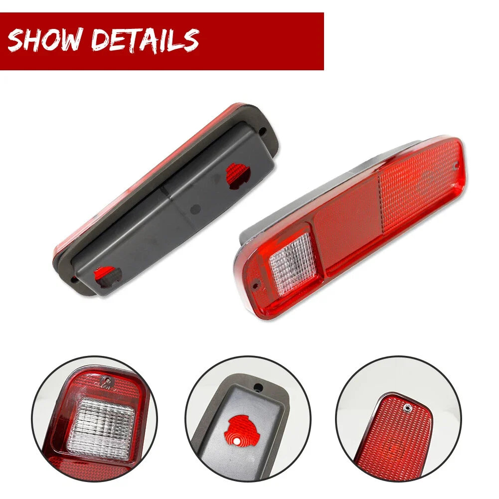 Set of 6 Tail Lights & Side Fender Markers for Ford F150 F250 E150 (1973–1979)