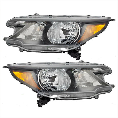 Headlight Assembly Pair for Honda CR-V (2012–2014) PLX-M0-20-9244-00-1-CL360A1, HO2502148, HO2503148