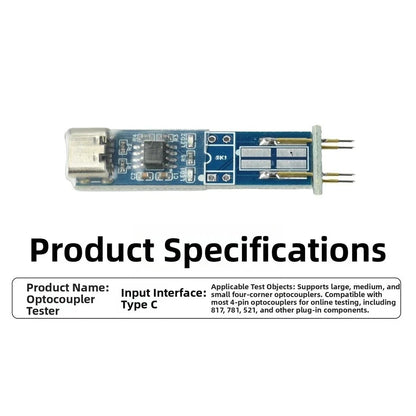 4 Pin Optocoupler Tester with LED Output and Automatic Pin Layout Detection