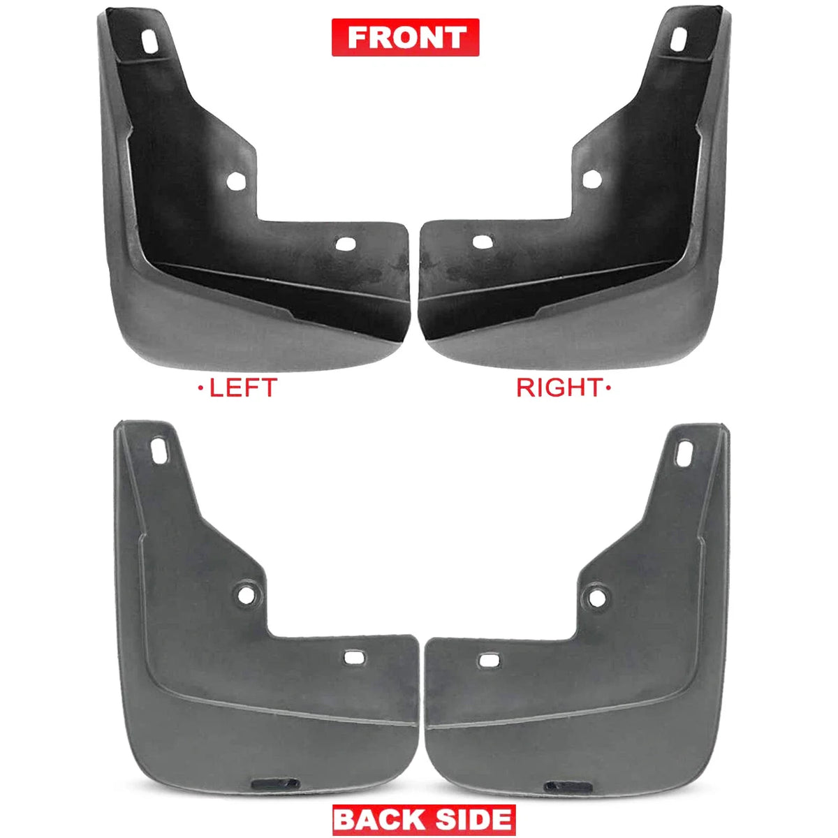 Set of 4 Splash Guards Mud Flaps for Honda Accord (1998–2002)