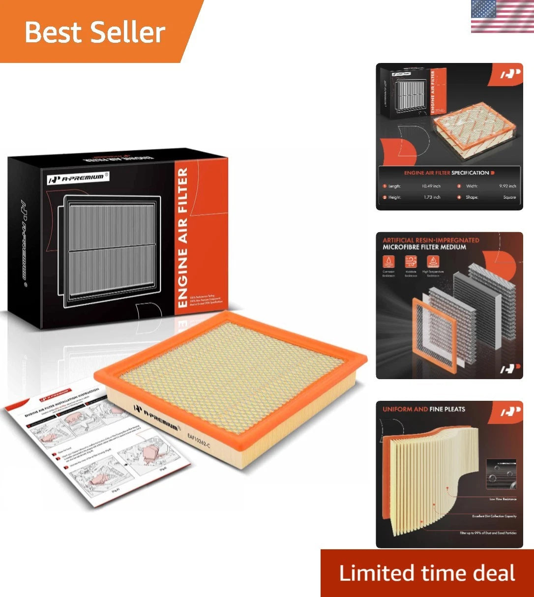 Air Filter for Ford Lincoln (2009–2023)