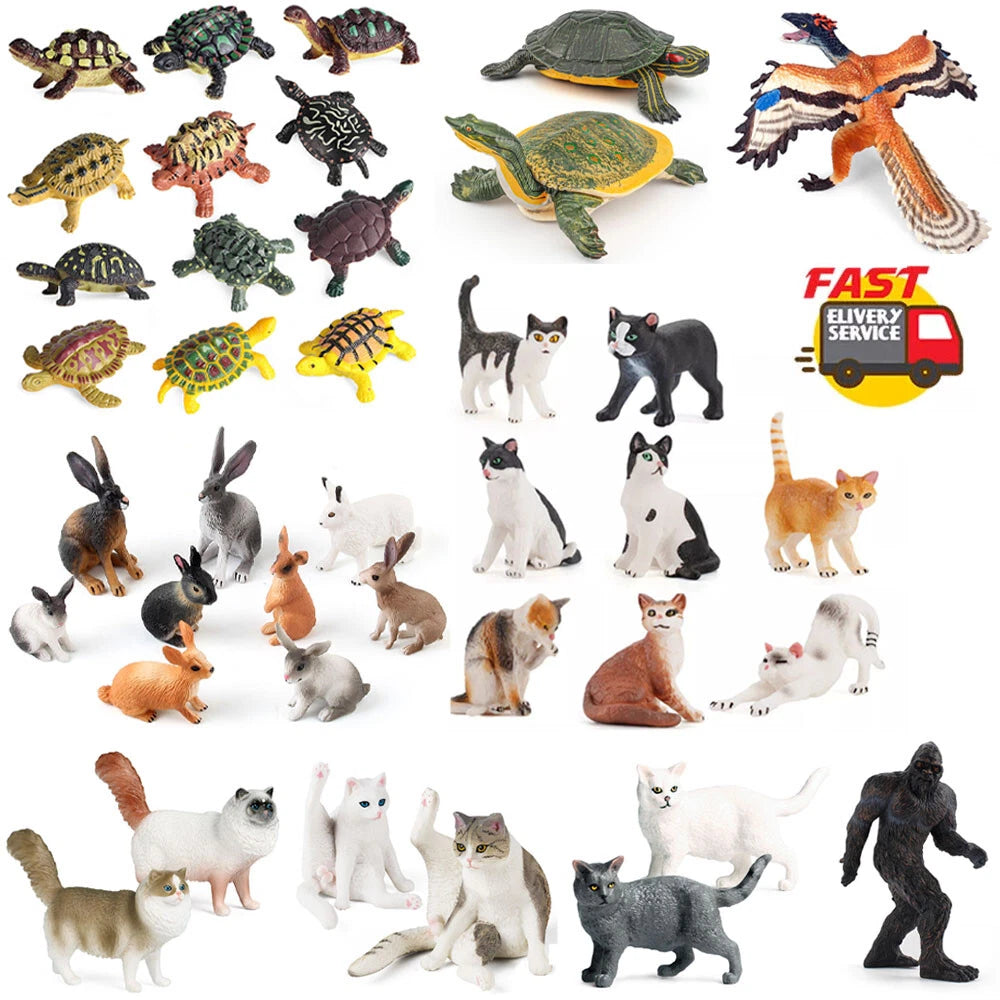 1:6 Scale Marine Animal Model Figurines for Various Land & Farm Puzzles