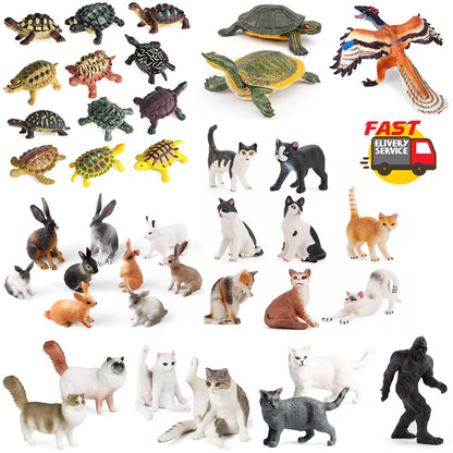 1:6 Scale Marine Animal Model Figurines for Various Land & Farm Puzzles