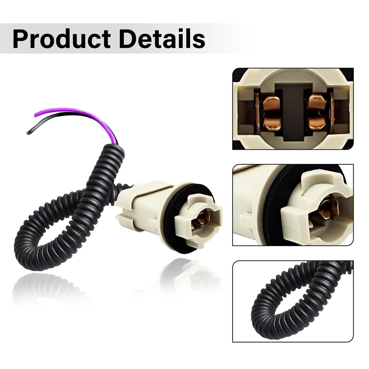 License Plate Light Socket Wiring Harness for