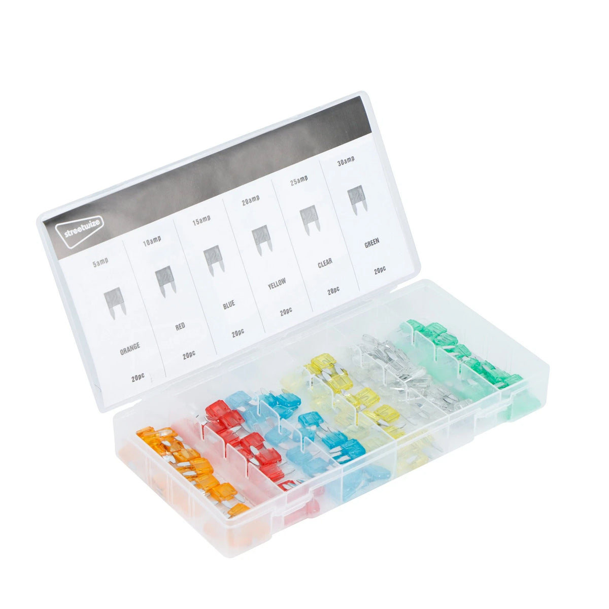 120-Piece Zinc Blade Fuse Set for Vehicles (SWFUM2)