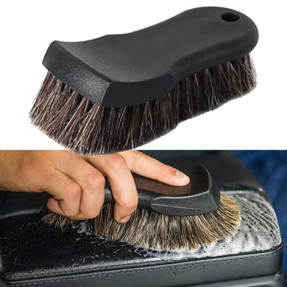 Horsehair Detail Brush for Car Seats and Sensitive Fabrics
