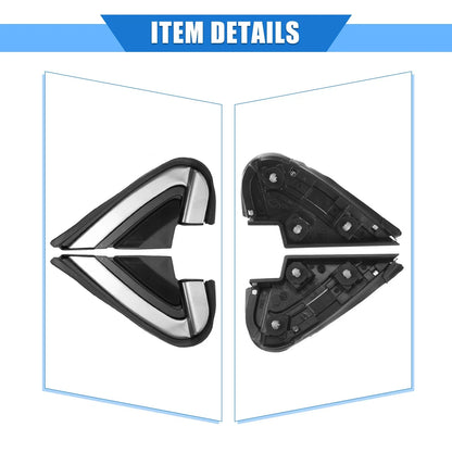 2pcs Mirror Corner Triangle Fender Cover for Honda CR-V (2007–2011) 724117569266