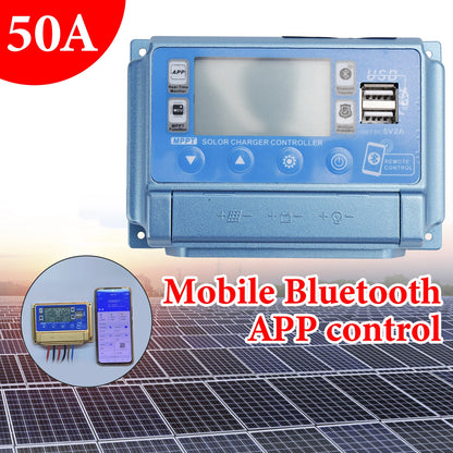 50A MPPT Bluetooth Solar Charge Controller for 12V-60V Battery (E401-A031-50A)