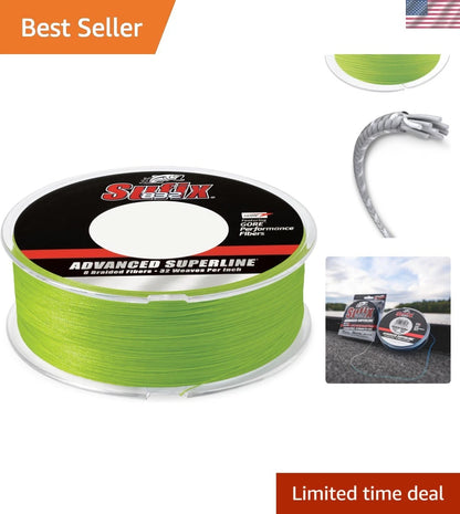 15 lb 832 Braid Neon Lime Fishing Line - 600 Yards