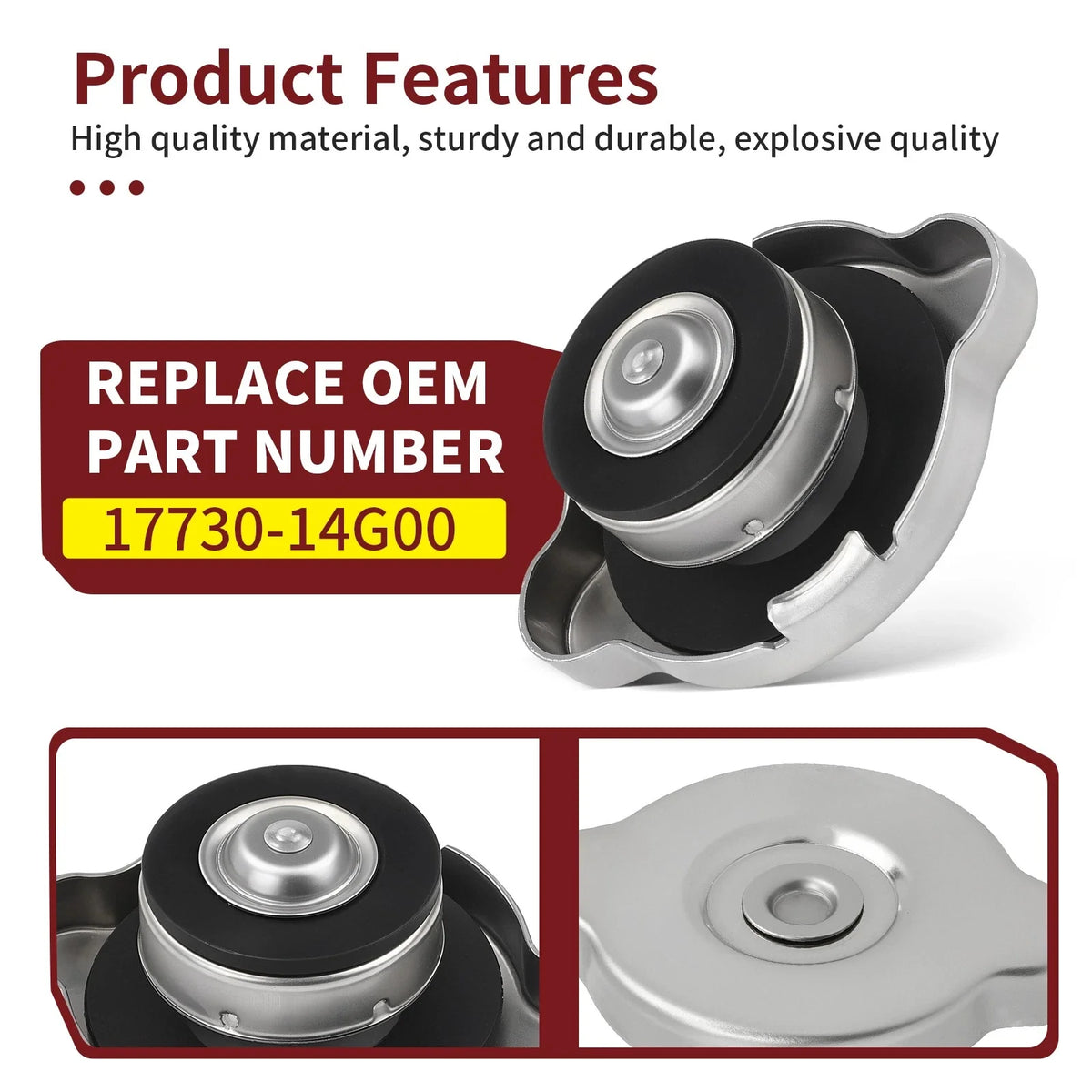 Radiator Cap 17730-14G00 for Suzuki GSXS1000 Vstrom 1000 (2014–2024)
