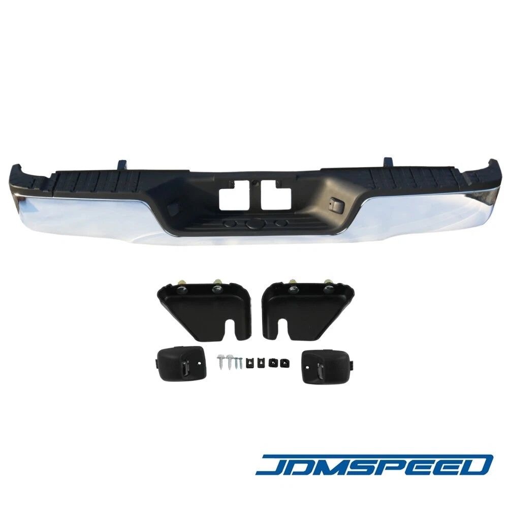 Chrome Rear Step Bumper Assembly for Toyota Tundra (2007–2013)