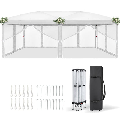 10'x20' Waterproof Pop Up Gazebo Canopy Tent for Outdoor Events