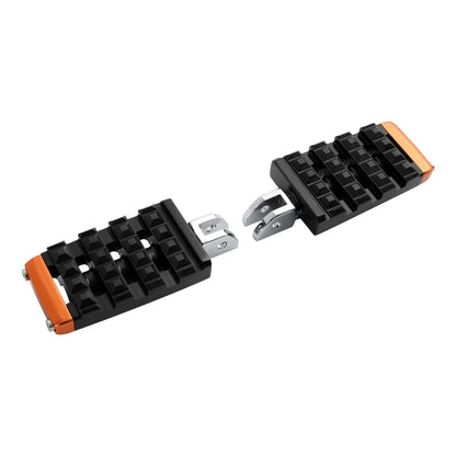 Black Driver Foot Pegs for Harley Softail Street Fat Bob (2018–2025)