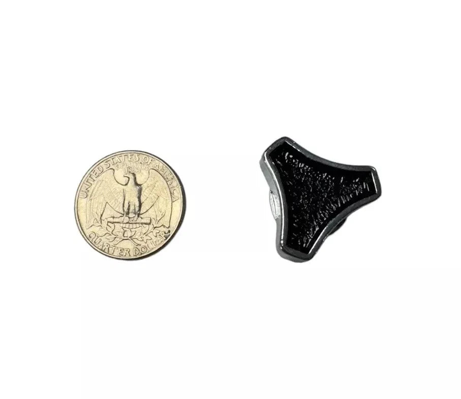 Tri Bar Wing Nut Hold Down for 1/4-20 Thread Rod Chrome Black (Universal)