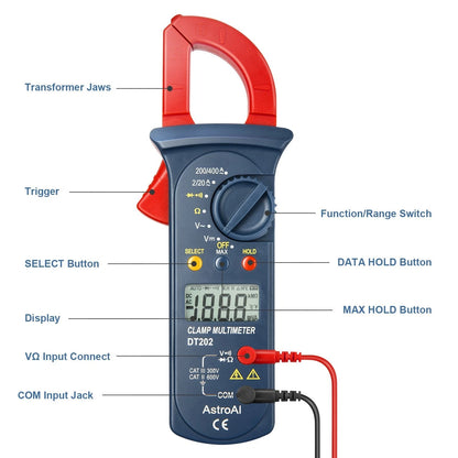 Digital Clamp Meter for Automotive Use (2000 Counts)