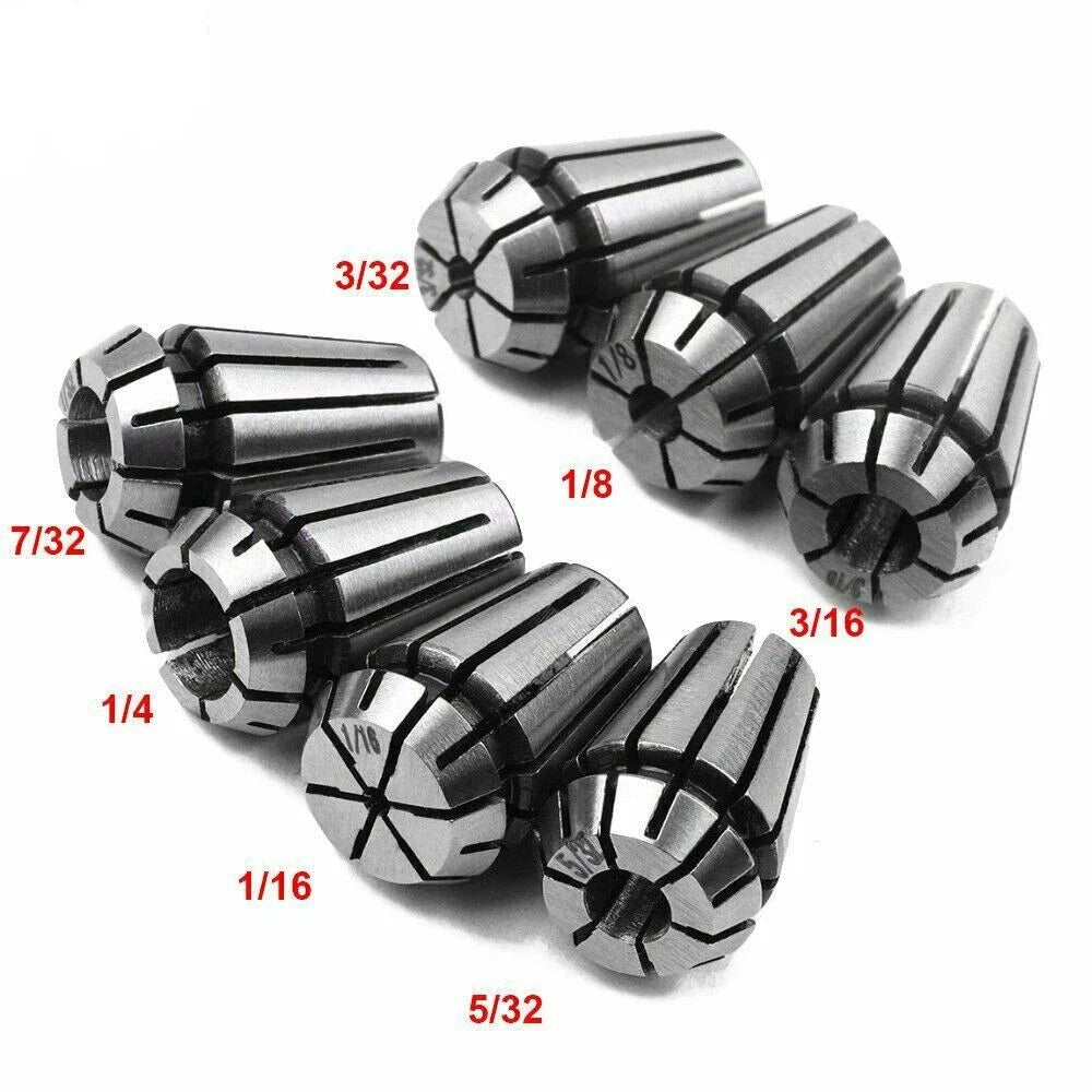 7PC Spring Collet Kit for CNC Milling Lathe Engraving Machine