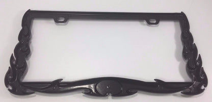 License Plate Frame Holder Black Metal for All Car Truck SUV