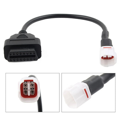 4 Pin to OBD2 Diagnostic Tool Adapter Cable for Yamaha Motorcycle