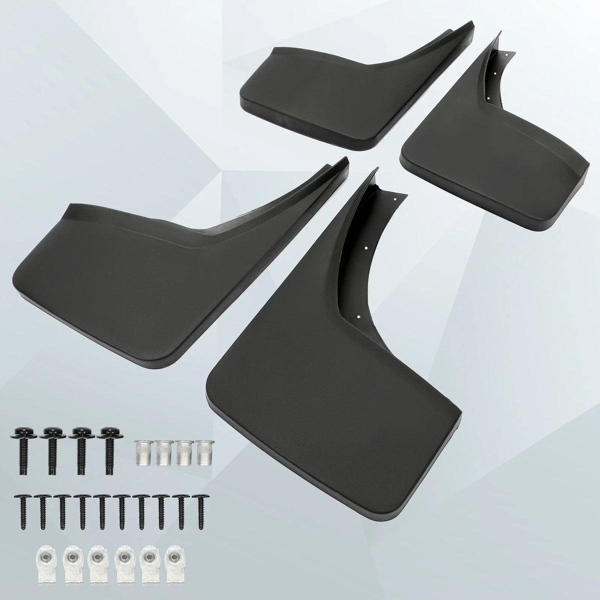 Set of 4 Splash Guards & Mud Flaps for Sierra 1500 2500 3500 HD (2014–2019)