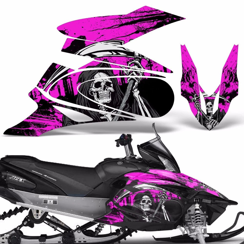 Snowmobile Sled Graphic Decals for Yamaha Apex (2006–2010)