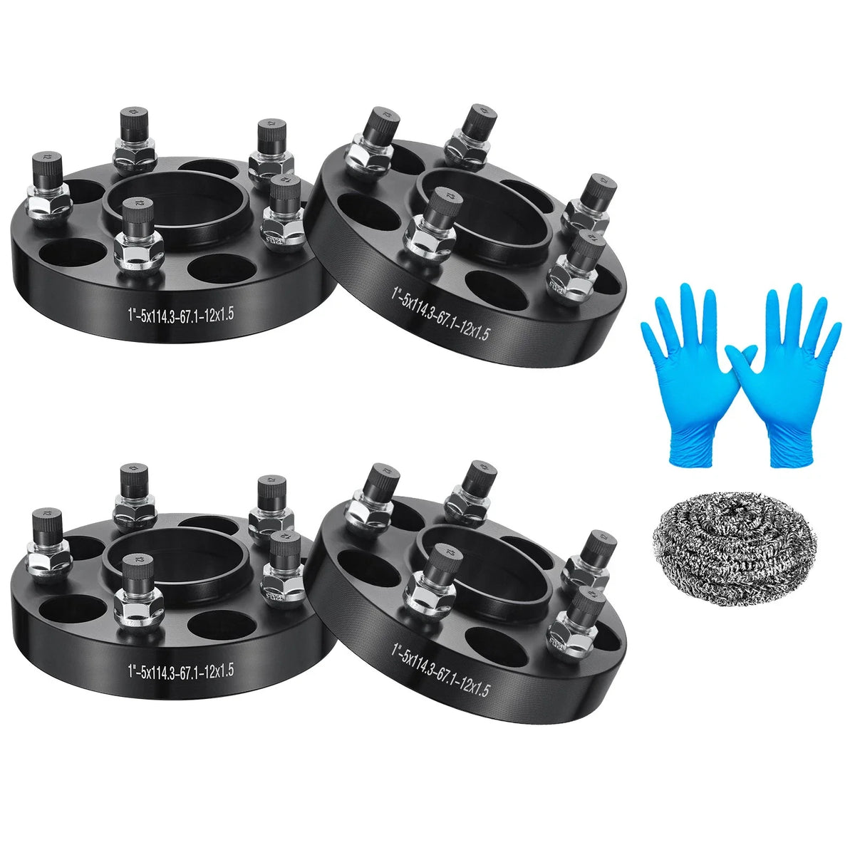 Set of 4 Hub Centric Wheel Spacers 1" 5x114.3 67.1 for Mazda MX-6 (1993–1997)