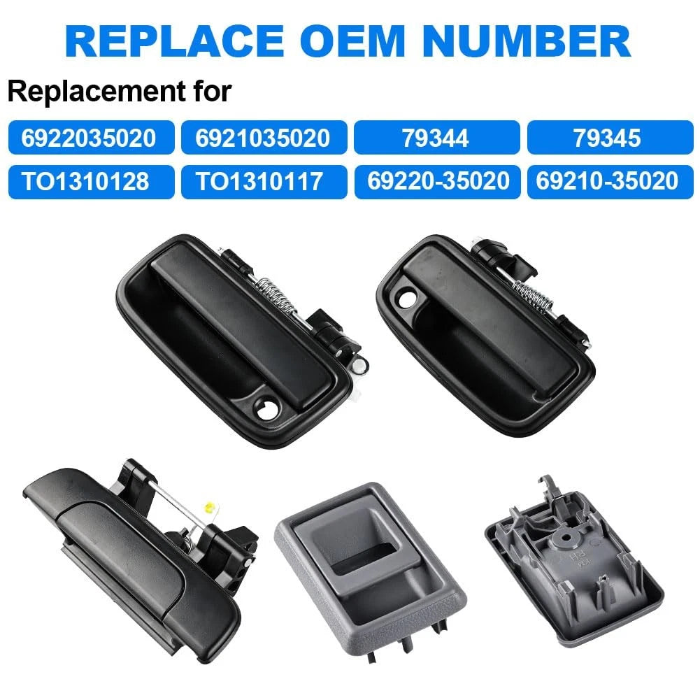 Exterior Door Handle Set for JDMON (2010–2020) Black
