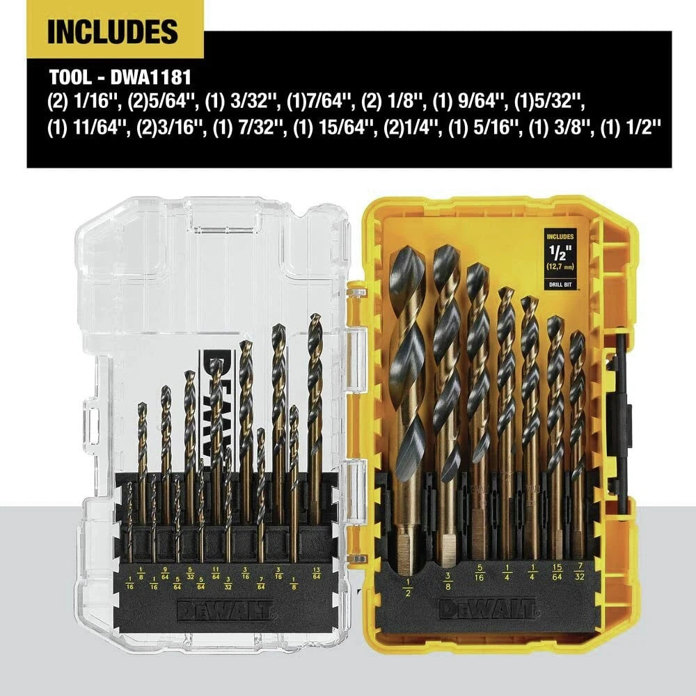 21 Pc Drill Bit Set for DEWALT (No specific years or models)