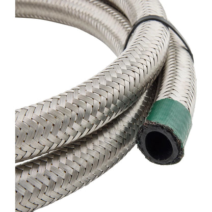 10 Ft. -12 AN Stainless Steel Braided Hose Line for Speedway (620312-10)