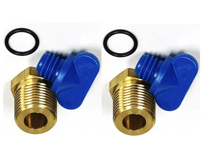 2X Exhaust Manifold Drain Plug Kit for Volvo Penta 4.3 5.0 5.7 7.4 8.2 L