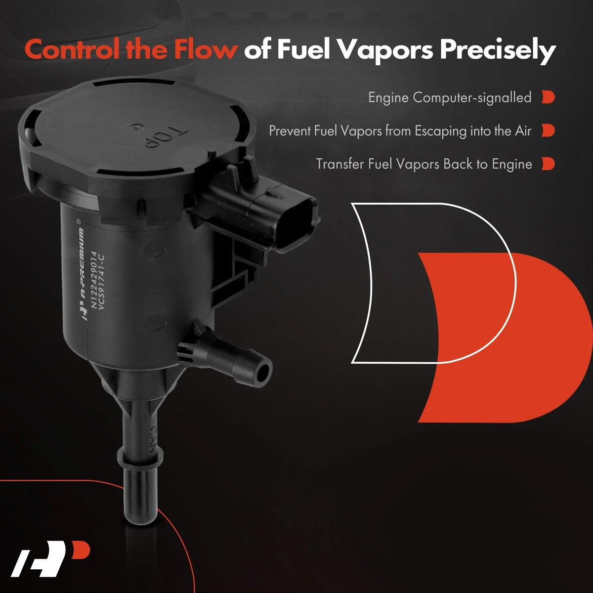 Vapor Canister Purge Valve for Dodge Grand Caravan Jeep Ram Chrysler (2008–2020)