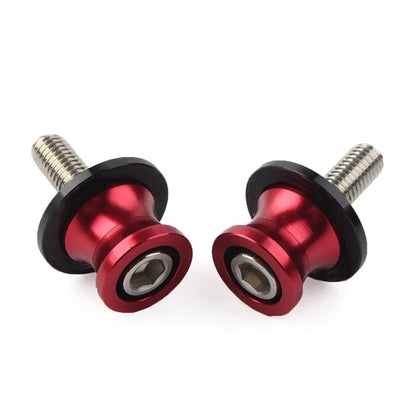 Swingarm Slider Stand Screws 8MM for Kawasaki ZX6R (2012–2021) Red CNC