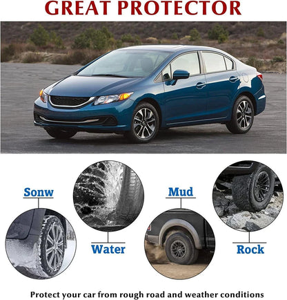 Set of 4 Splash Guards for Honda Civic Sedan/Coupe (2012–2015)